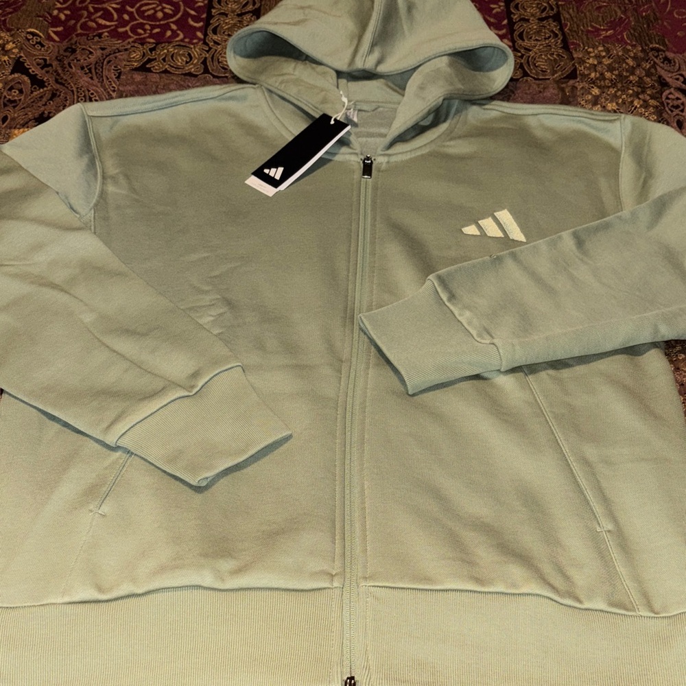 Adidas Essentials Fleece Lined Full Zip Hoodie